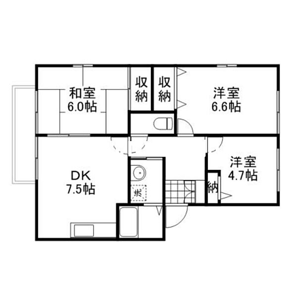 フォブールKAWAI　C棟 ｜岡山県瀬戸内市邑久町山田庄(賃貸アパート3DK・1階・50.70㎡)の写真 その2