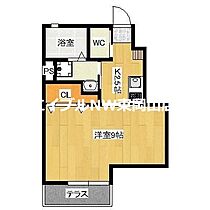 MEDIT  ｜ 岡山県岡山市中区海吉（賃貸アパート1K・1階・27.44㎡） その2