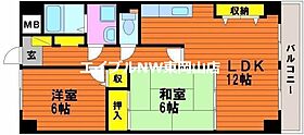 ガーデングラス桑野  ｜ 岡山県岡山市中区桑野（賃貸マンション2LDK・5階・60.45㎡） その2