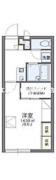レオパレスびぜん 1Kの間取図画像