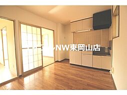 向山ハイツ 2階2DKのリビング/ダイニング