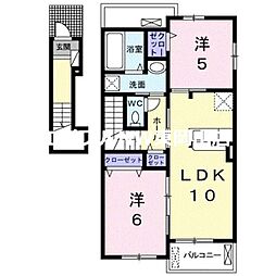 クレストハイムＡ 2階