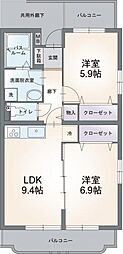 間取図画像 2LDK