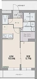 セフィーロ 1LDKの間取図画像