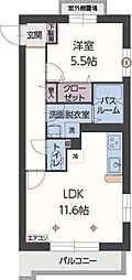 ザハウス3 1LDKの間取図画像