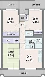 シレンシオパティオ 3DKの間取図画像