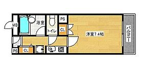 アーク福西 411 ｜ 大阪府茨木市若草町7-26（賃貸マンション1K・4階・24.00㎡） その2