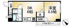 サンテラス三鷹台 1DKの間取図画像