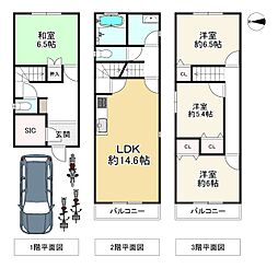 Osaka Metro四つ橋線 北加賀屋駅 バス4分 南津守下車 徒歩3分