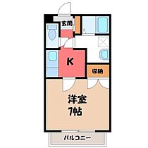 栃木県宇都宮市宝木本町（賃貸アパート1K・1階・21.00㎡） その2