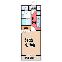 栃木県さくら市きぬの里3丁目（賃貸アパート1K・1階・29.75㎡） その2