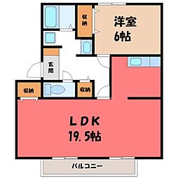 東北本線 宝積寺駅 徒歩20分