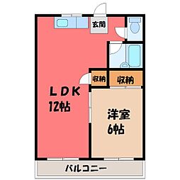 間取図画像 1LDK