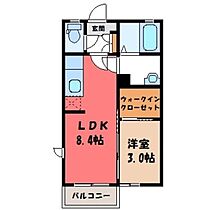 茨城県結城市新福寺1丁目（賃貸アパート1LDK・1階・31.77㎡） その2