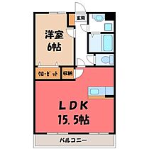 栃木県小山市西城南1丁目（賃貸マンション1LDK・1階・49.05㎡） その2