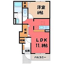 茨城県筑西市布川（賃貸アパート1LDK・1階・42.80㎡） その2