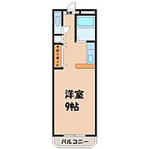 栃木県宇都宮市西原町（賃貸マンション1R・3階・28.35㎡） その2