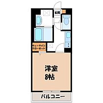 栃木県宇都宮市旭2丁目（賃貸マンション1K・3階・28.66㎡） その2