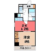 栃木県宇都宮市駅前通り3丁目（賃貸マンション1DK・3階・32.42㎡） その2