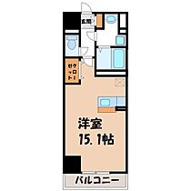 栃木県宇都宮市今泉3丁目（賃貸マンション1K・6階・40.00㎡） その2