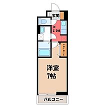 栃木県宇都宮市今宮4丁目（賃貸アパート1K・2階・26.15㎡） その2