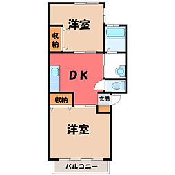 間取図画像 2DK