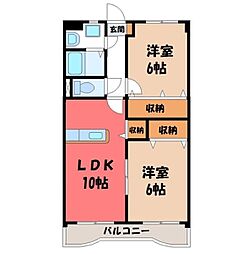 間取図画像 2LDK