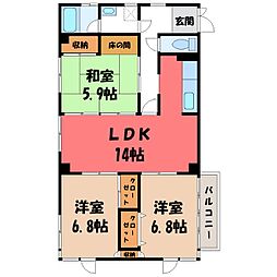 ツルオカハイツ 2階