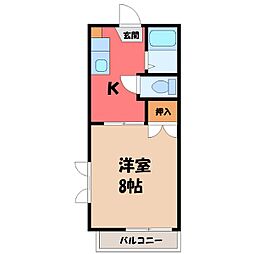 間取図画像 1K