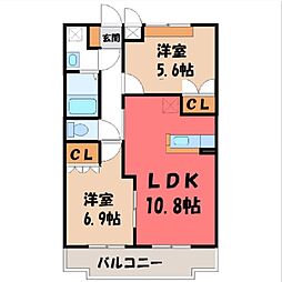 間取図画像 2LDK
