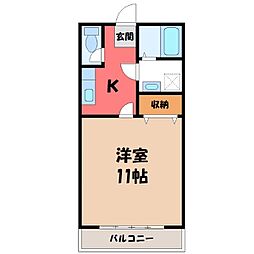 間取図画像 1K