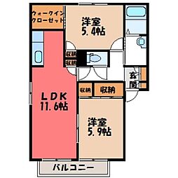 間取図画像 2LDK