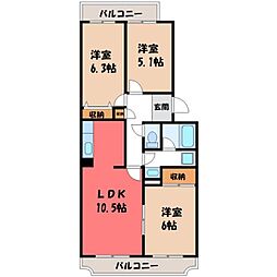 ボンヴィバン 3階/-