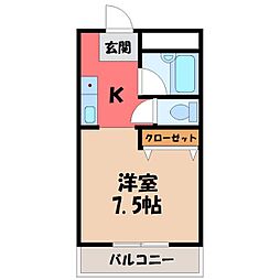 間取図画像 1K