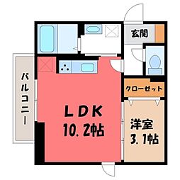 グランカナル 1LDKの間取図画像