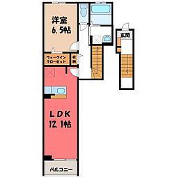 セルティーガ 1LDKの間取図画像