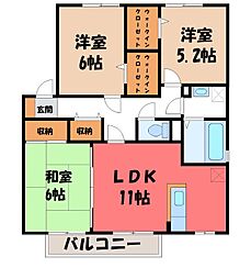 ガーデンヒルズ C 2階