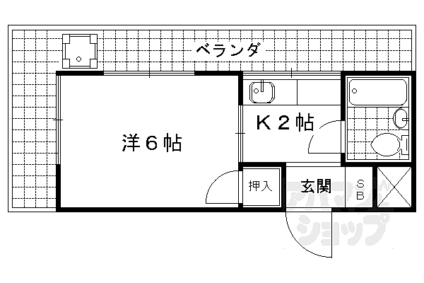 京都府京都市山科区東野中井ノ上町(賃貸マンション1K・3階・17.29㎡)の写真 その2