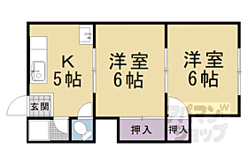 京都府向日市寺戸町渋川（賃貸マンション2K・2階・34.40㎡） その2