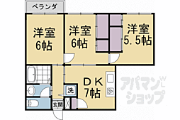 セントアミュー 2DKの間取図画像