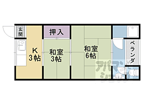 京都府京都市山科区竹鼻扇町（賃貸アパート2K・2階・20.00㎡） その2