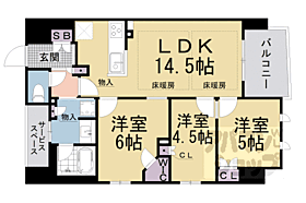 京都府京都市山科区椥辻東浦町（賃貸マンション3LDK・8階・67.35㎡） その2