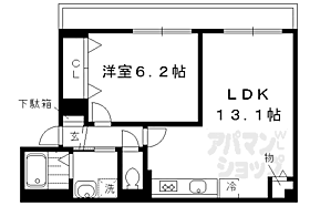 アネックス久我の杜　五番館 206 ｜ 京都府京都市伏見区久我御旅町（賃貸マンション1LDK・2階・44.80㎡） その2