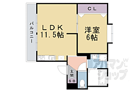 京都府京都市山科区音羽八ノ坪（賃貸アパート1LDK・1階・40.43㎡） その2