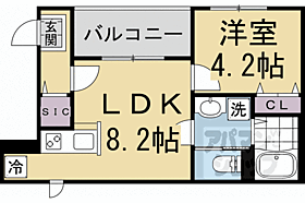 京都府京都市山科区大宅坂ノ辻町（賃貸アパート1LDK・3階・30.69㎡） その2