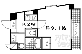 京都府京都市山科区東野門口町（賃貸マンション1K・5階・28.97㎡） その2