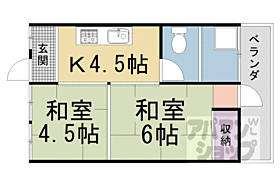 向島マンション 101 ｜ 京都府京都市伏見区向島津田町（賃貸マンション2K・1階・29.70㎡） その2