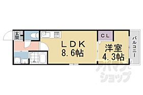 ブランドールＯ＆Ｍ 301 ｜ 京都府京都市伏見区深草西出町（賃貸マンション1LDK・3階・30.00㎡） その2