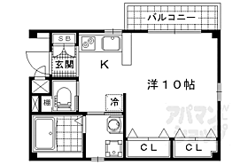 京都府京都市山科区東野狐藪町（賃貸マンション1K・2階・26.50㎡） その2