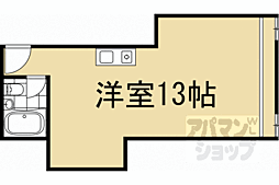 阪急京都本線 東向日駅 徒歩14分の賃貸アパート 1階ワンルームの間取り